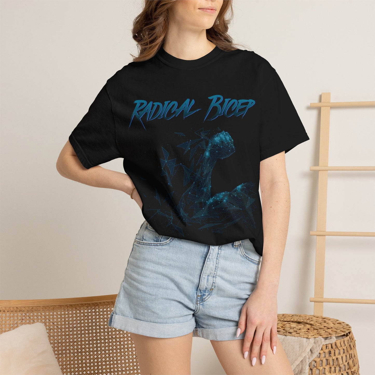 Radical Bicep-Exists Returns Black T-Shirt